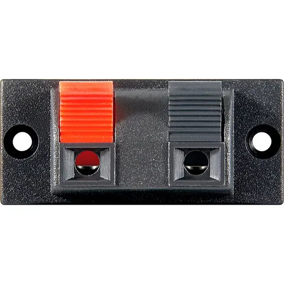 Goobay Pro Speaker Terminal x2, Rød/Sort