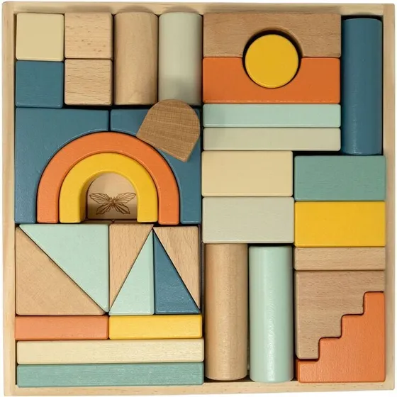 by ASTRUP Bakke med 33 træklodser, blå