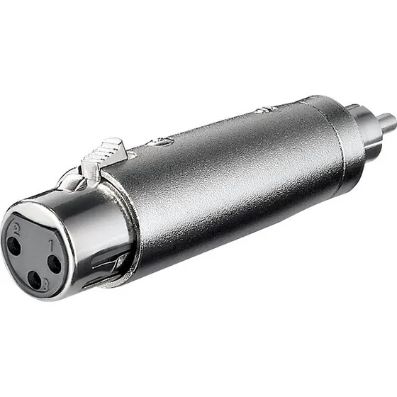 Goobay XLR 3P hun til RCA phono han adapter