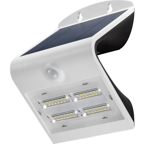 Goobay 45808 Solcelle-væglampe 3,2W med PIR-sensor, hvid
