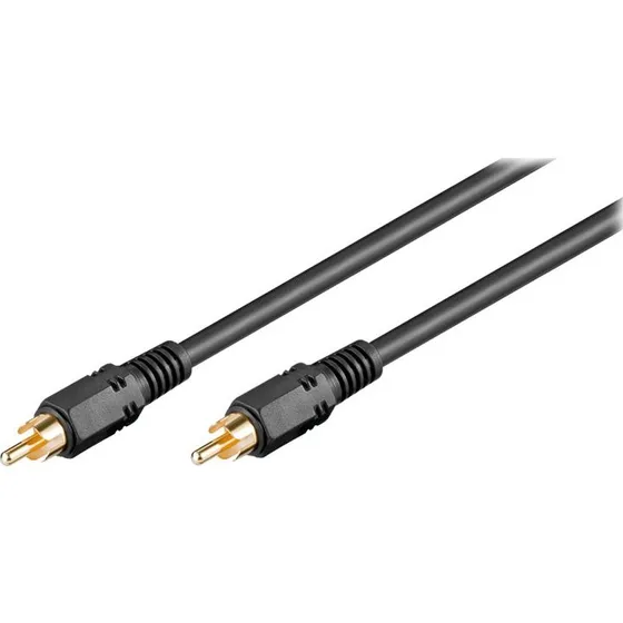 Phonokabel RCA han til RCA han, 20m, guld, RG59