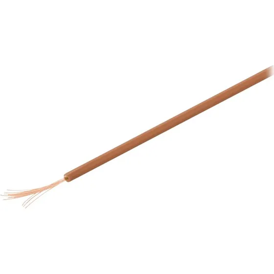 Goobay Isoleret Kobberledning 0,14mm² 10m Brun