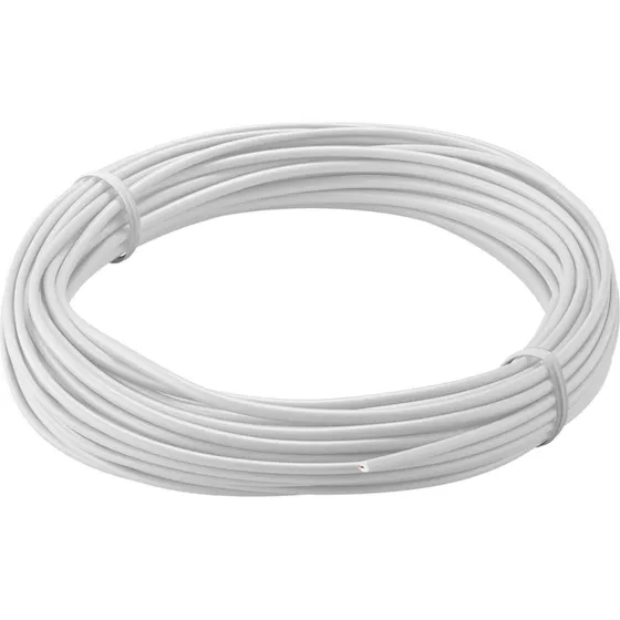 Goobay 55046 Isoleret Kobberkabel 10m, 0,14mm², Hvid