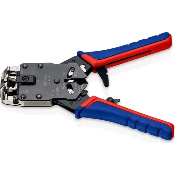 KNIPEX Crimptang til Westernstik RJ10/11/12/RJ45, 200 mm