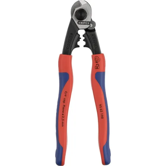 KNIPEX 9562190 Kabelsaks sort med blå/røde greb
