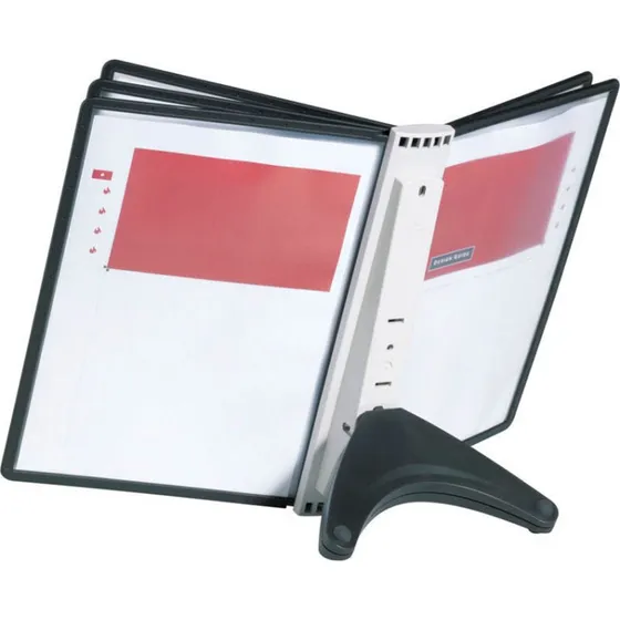 Durable Sherpa Soho Bordholder med 5 A4-lommer, Sort/Transparent