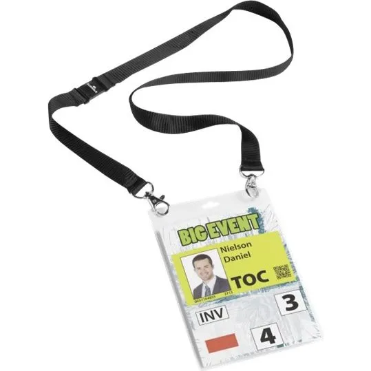 DURABLE Kortholder A6 med Hank, Sort, 10 stk.