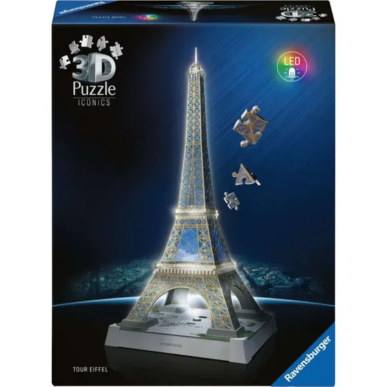 Ravensburger 3D Puslespil Eiffeltårnet med lys, 216 brikker