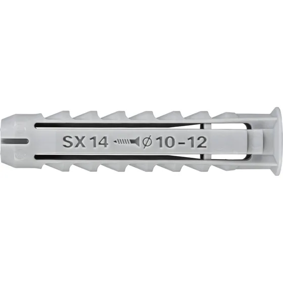 Fischer SX 14x70 mm Expansion Plug med Rim, 20 stk