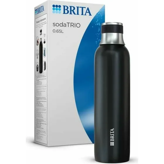 Brita sodaTRIO Termoflaske, sort, 650 ml