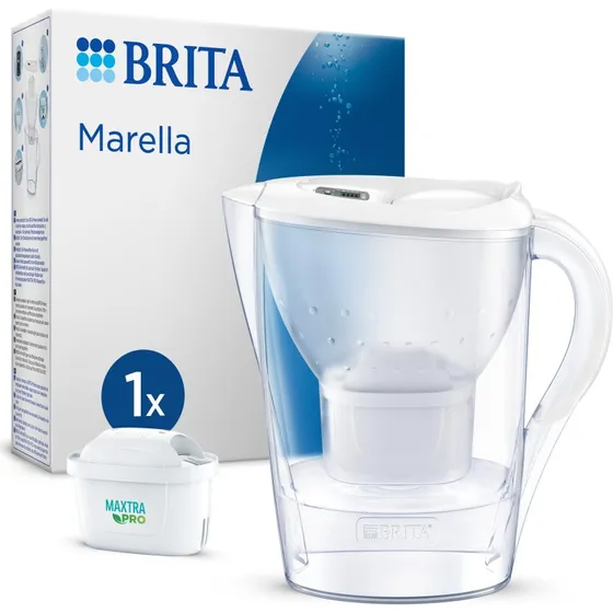 Brita Marella Vandfilterkande 2,4 l med Maxtra-filter, Hvid