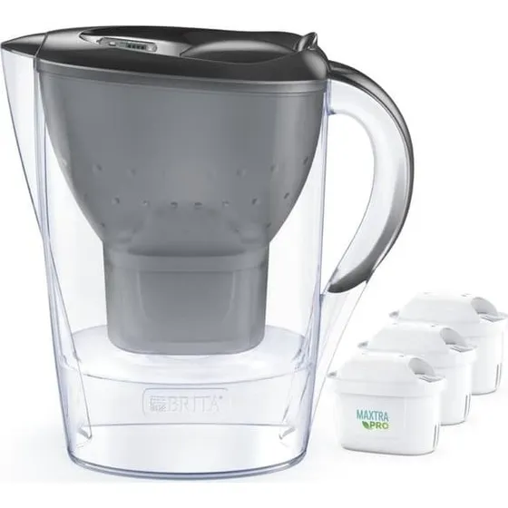 Brita Marella +3 Maxtra Pro PP 2,4 L grå filterkande