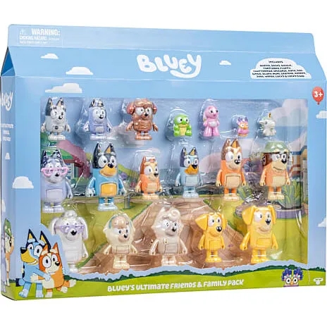 Bluey 18 nabovenner figursæt