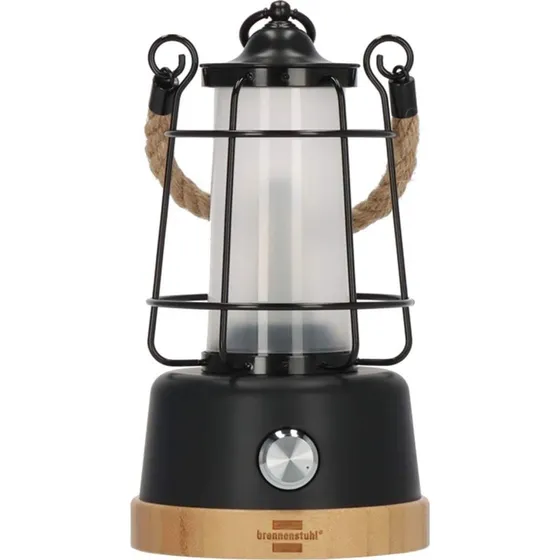 Brennenstuhl CAL 1 Campinglampe med Bambusbase og Powerbank