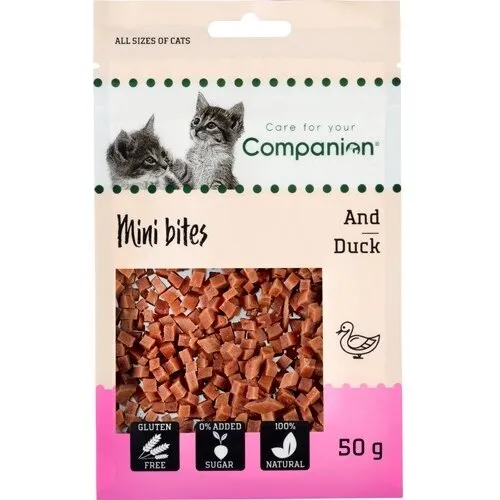 Companion Mini Andestykker til katte 50 g, gluten- & sukkerfri