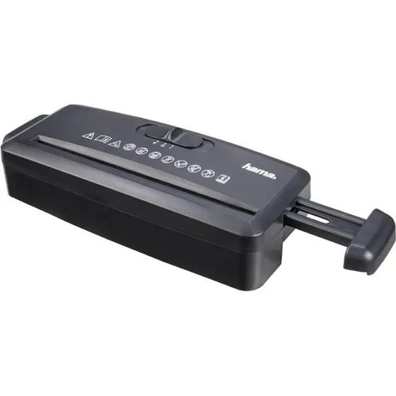 Hama Dokument Makulator Mini S6, Sort, Strip-Cut