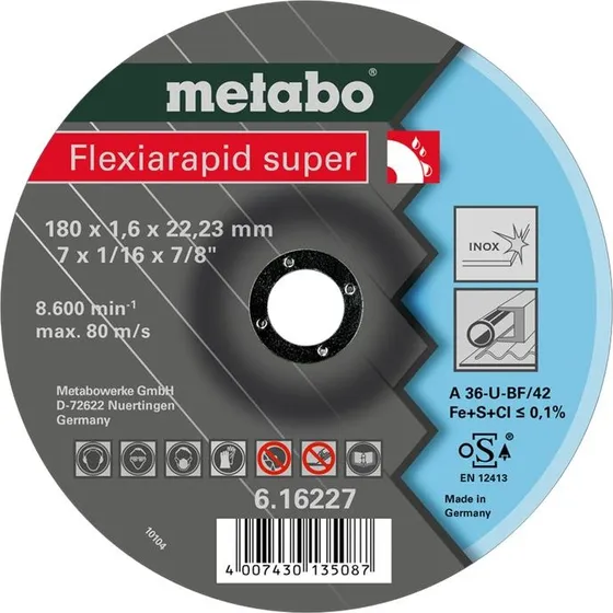 Metabo Flexiarapid Super TF 42 180mm Skæreskive