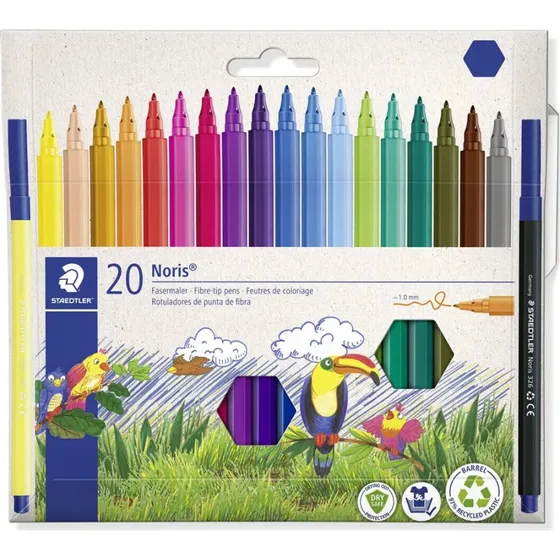 Staedtler Noris 326 Fiberspidspen 20 Farver