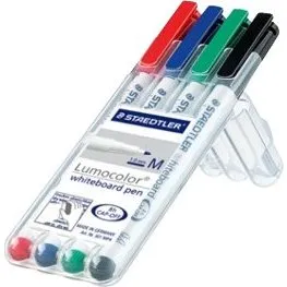 Staedtler Lumocolor WB-marker 1,0mm 4 farver