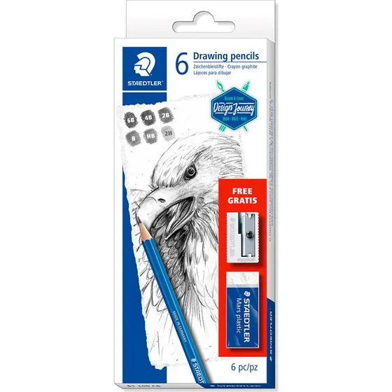 Staedtler Mars Lumograph 100% PEFC Blyant Sæt 6 stk
