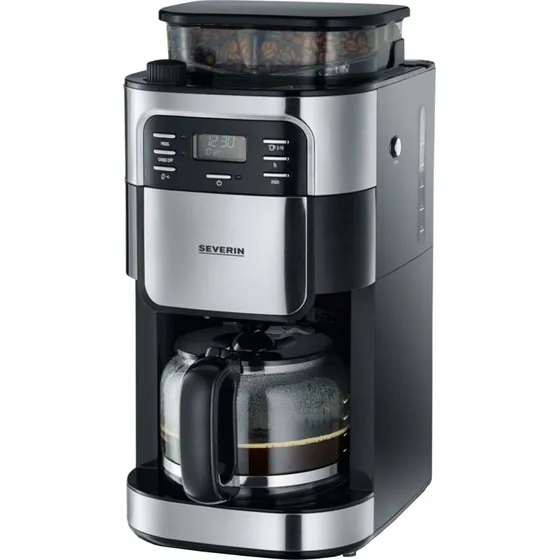 Severin 4810 Kaffemaskine med kværn, 1000W, 10 kopper