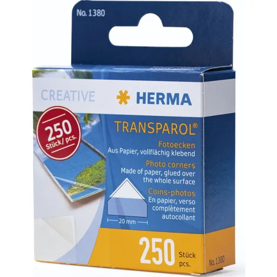 Herma Selvklæbende Fotohjørne 250 stk Klare