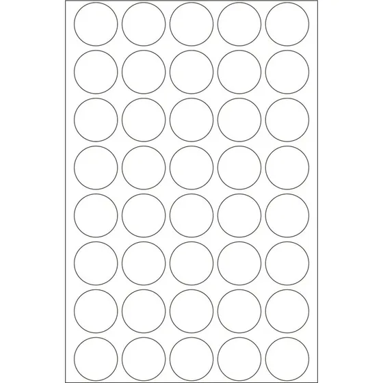 HERMA Forseglingsmærkat 19 mm, transparent, 640 stk