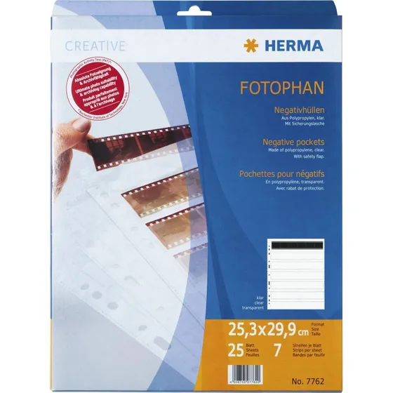 HERMA Fotophan 7762, 25 stk, transparent