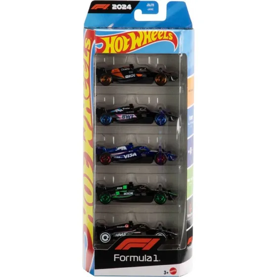 Hot Wheels Formel 1 Biler 5-Pak 1:64