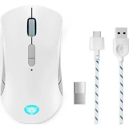Lenovo Legion M600 Trådløs Gamingmus 16.000 DPI Grå Hvid