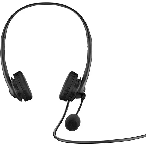 HP G2 Stereo USB Headset, sort, kablet