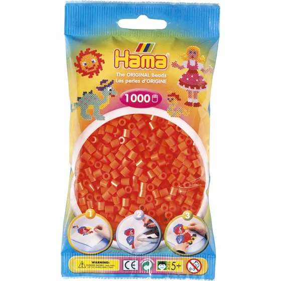 Hama Orange Midi Perler – 1000 stk.