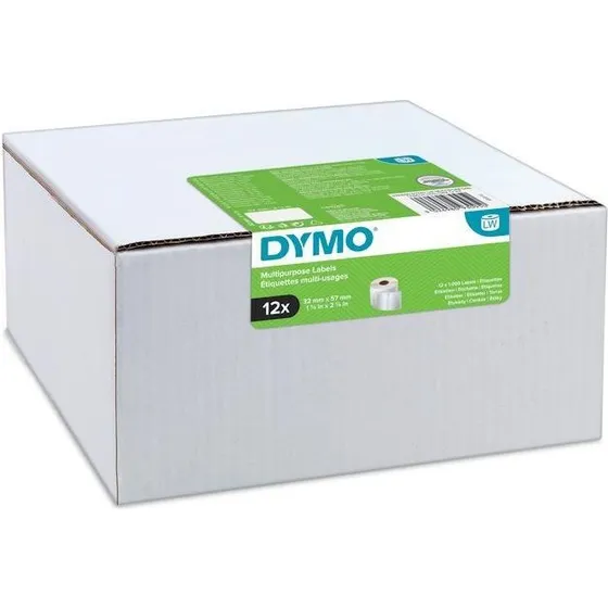 DYMO LabelWriter Multi-use Etiketter 32×57 mm, 12 ruller