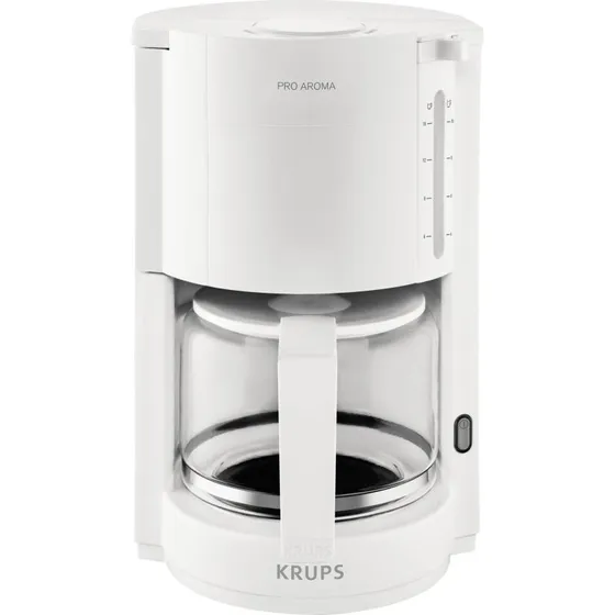 Krups ProAroma F30901 Kaffemaskine, Hvid, 1100W, 15 Kopper