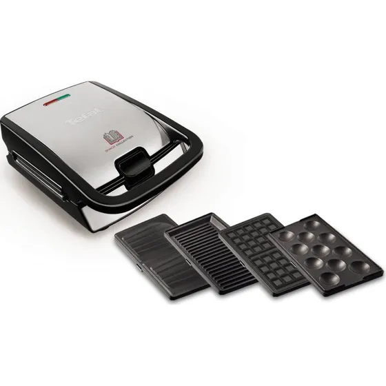 Tefal SW854D Vaffeljern, 700 W, Sort/Rustfrit Stål