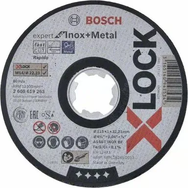 Bosch X-LOCK Expert for Inox + Metal 115x1 mm