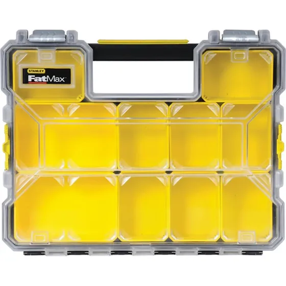 Stanley Fatmax Pro Organizer 1-97-517, vandtæt, 10 aftagelige rum, sort