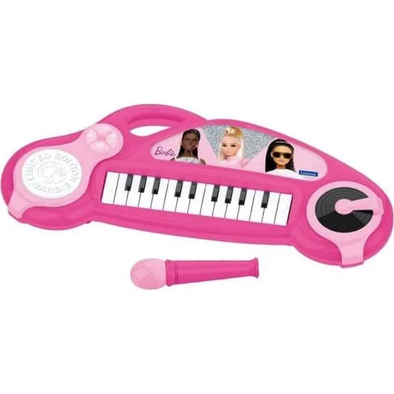 Lexibook Barbie Elektronisk Piano med Lys & Mikrofon, 22 Melodier