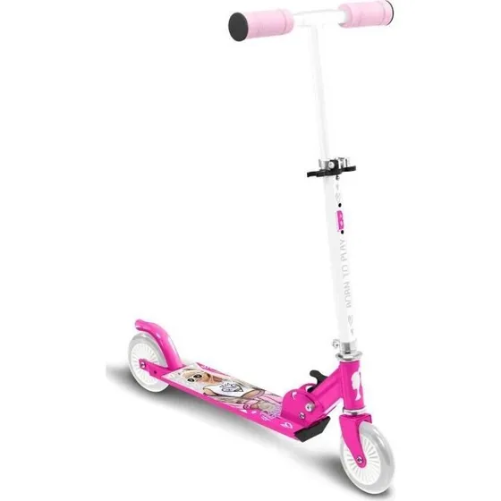 STAMP Barbie Foldbart Løbehjul, Pink, ABEC 5, Til Børn fra 4 År