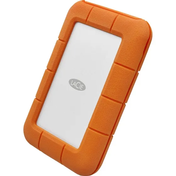 LaCie Rugged USB-C 1TB Orange - Bærbar Harddisk