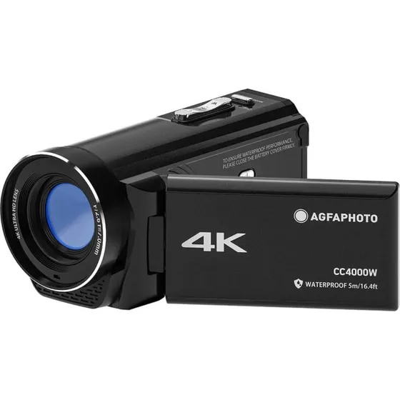Agfa Realimove CC4000W 4K Videokamera, Sort, Vandtæt til 5m