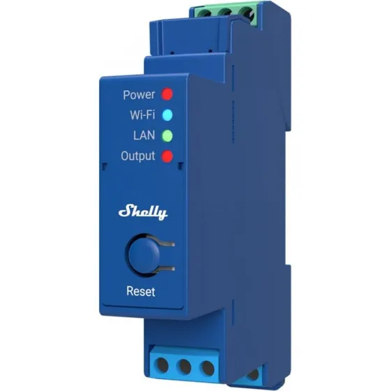 Shelly Pro 1 Wi-Fi Relæ 16A DIN-skinne