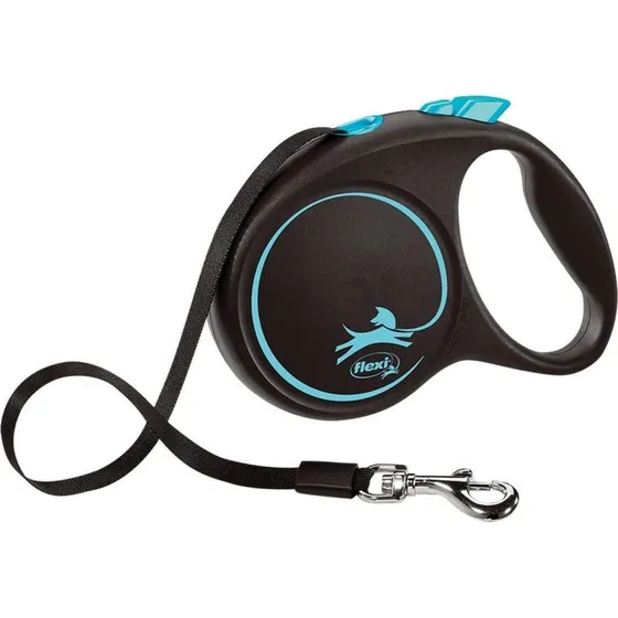 Flexi Black Design Rulleline 5 m Blå M