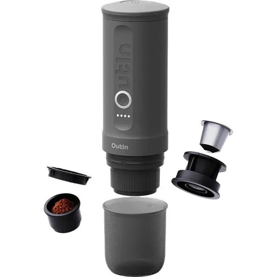 Outin Nano Bærbar Espressomaskine, Grå, 7500mAh