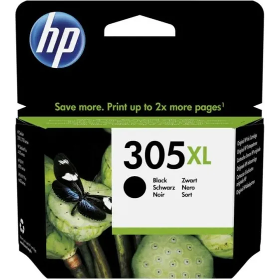 HP 305XL Sort Blækpatron (Pigmenteret, 240 sider)