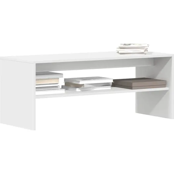 vidaXL tv-bord 100x40x40 cm konstrueret træ hvid