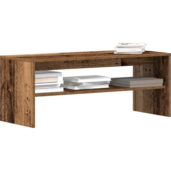 vidaXL tv-bord 100x40x40 cm konstrueret træ antikt træ