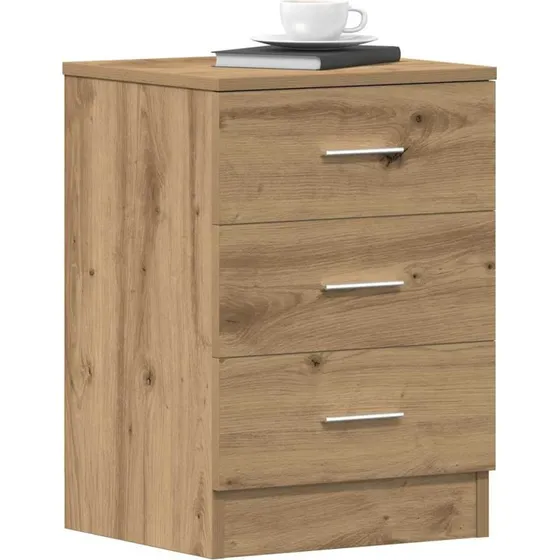 vidaXL Sengeborde 2 stk. 38x35x55 cm konstrueret træ