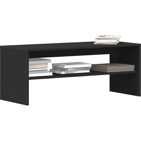 vidaXL tv-bord 100x40x40 cm konstrueret træ sort