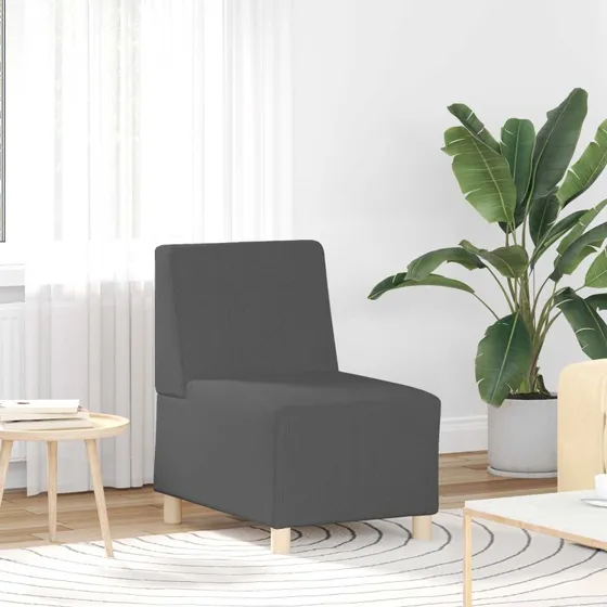 vidaXL Modulsofa enhed uden arme, mørkegrå, 55 x 74 x 82 cm